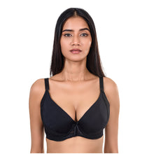Load image into Gallery viewer, Camellia - Detachable Straps, Wired, Non-Padded Bras (Red &amp; Black)
