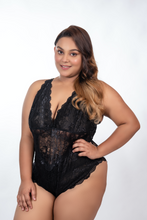 Load image into Gallery viewer, Alana - Size inclusive Premium Bodysuit (Red, Black, White)
